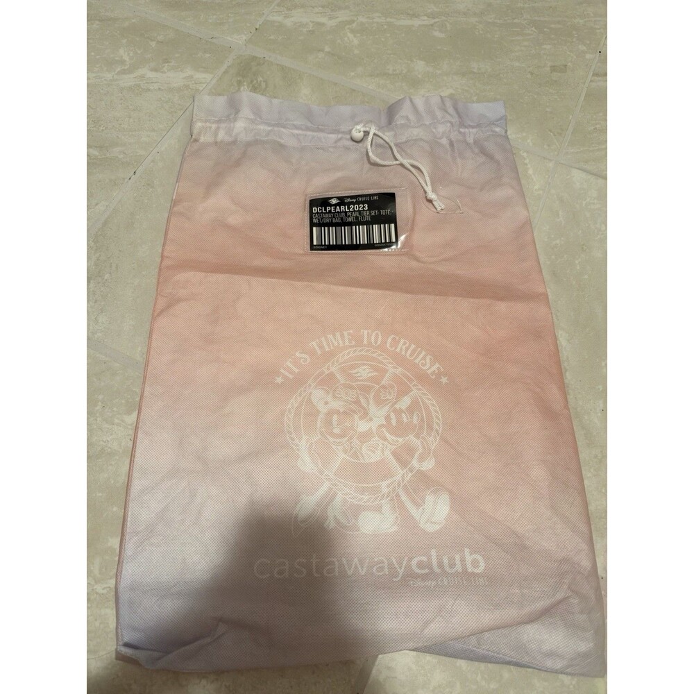 Disney Cruise Line Pearl Castaway Club Exclusive Gift New Laundry Bag DCL